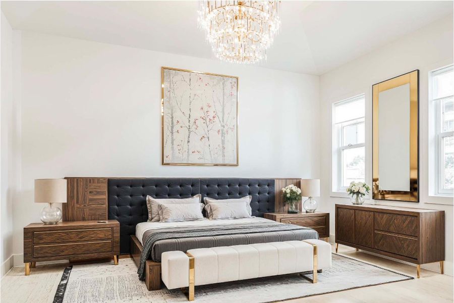 Furnished interior view inside a new home in , Santa Fe (Image 6).