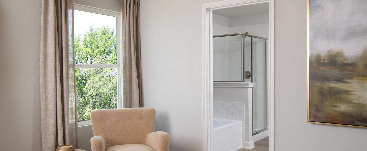 Representative furnished interior of a home built from the Wyatt by Ashton Woods in Hennersby Hollow, San Antonio (Image 11).