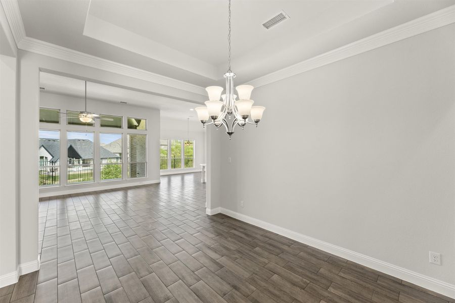 Representative unfurnished interior of a home built from the Brentwood by Windsor Homes in Nelson Lake Estates, Rockwall (Image 18).