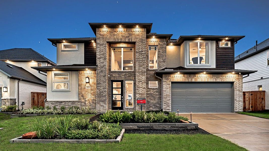 Representative exterior photo of a completed home built from the Regatta by Taylor Morrison in Avalon at Friendswood, Friendswood, TX (Image 18).