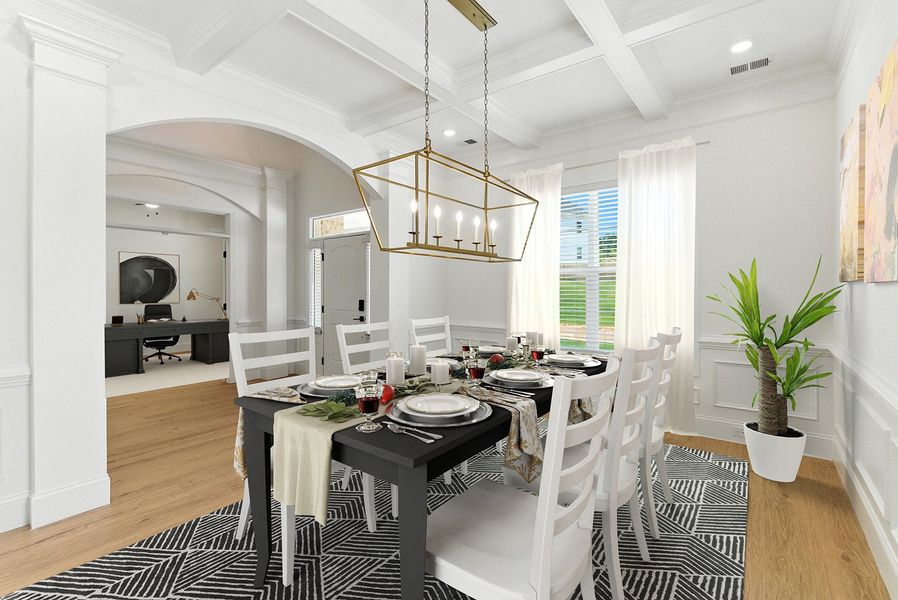 Representative furnished interior of a home built from the Rutledge II - Elite Collection by Mungo Homes in Suter Estates, Easley (Image 5).