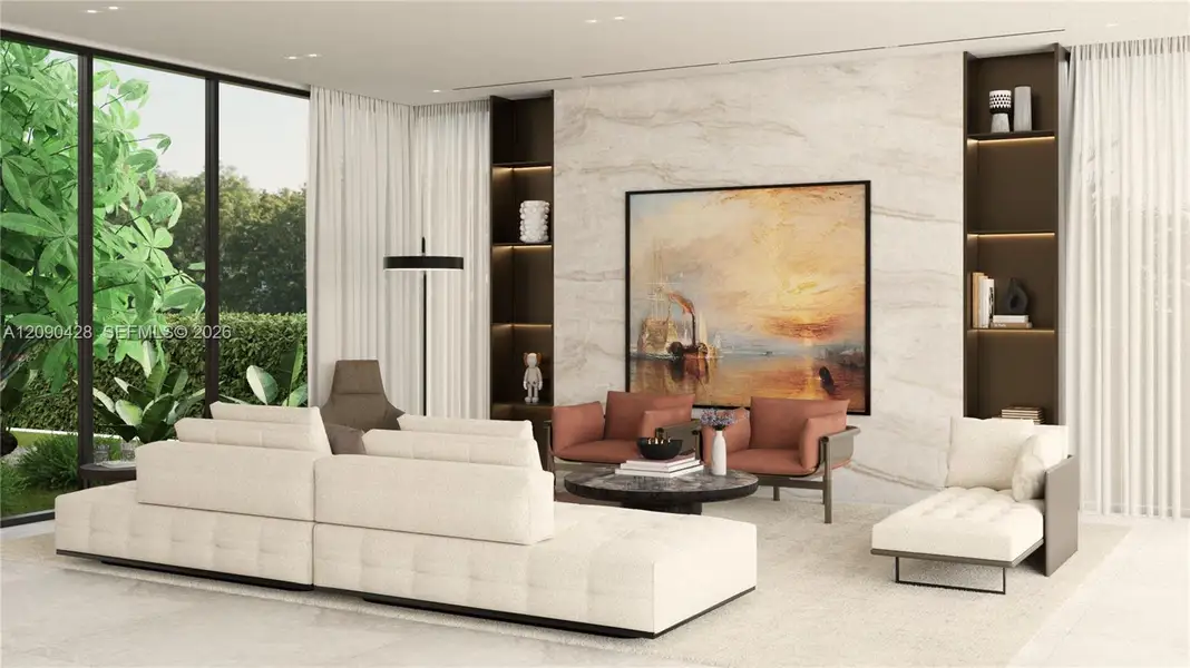 Furnished interior view inside a new home in , Surfside (Image 10). Furnished interior view inside a new home in , Surfside (Image 10).