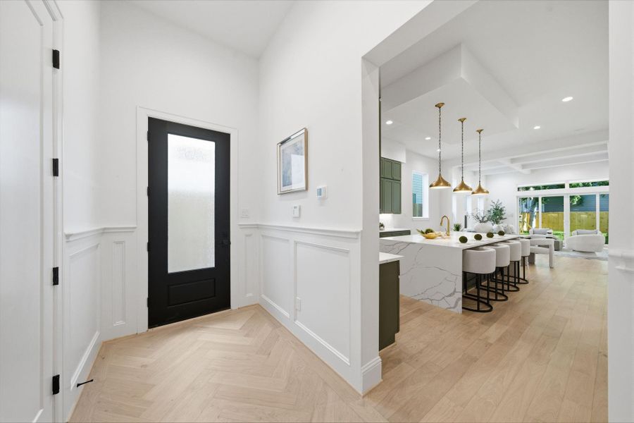 Furnished interior view inside a new home in , Houston (Image 27).