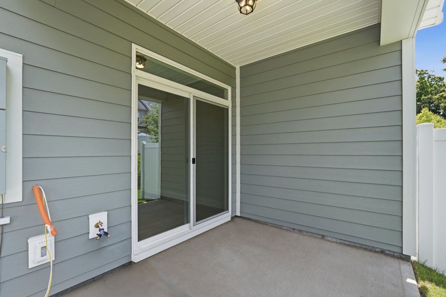 Exterior details and patio area of a home in Harrisburg Village Townhomes, Harrisburg (Image 4). Exterior details and patio area of a home in Harrisburg Village Townhomes, Harrisburg (Image 4).