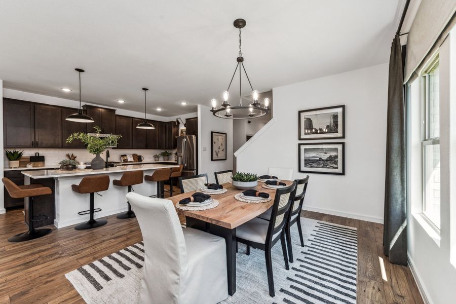Dining area adjacent to kitchen