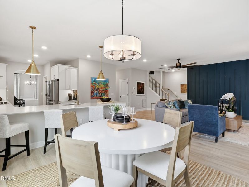 Furnished interior view inside a new home in The View, Durham (Image 13).