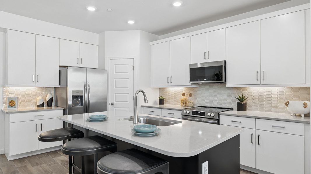 Furnished interior view inside a new home in The Buttes at Mystic, Peoria (Image 7).