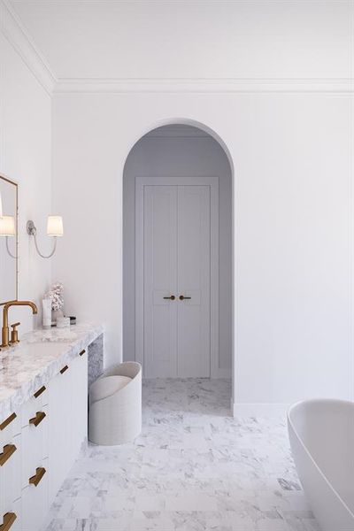 Furnished interior view inside a new home in , Dallas (Image 13).