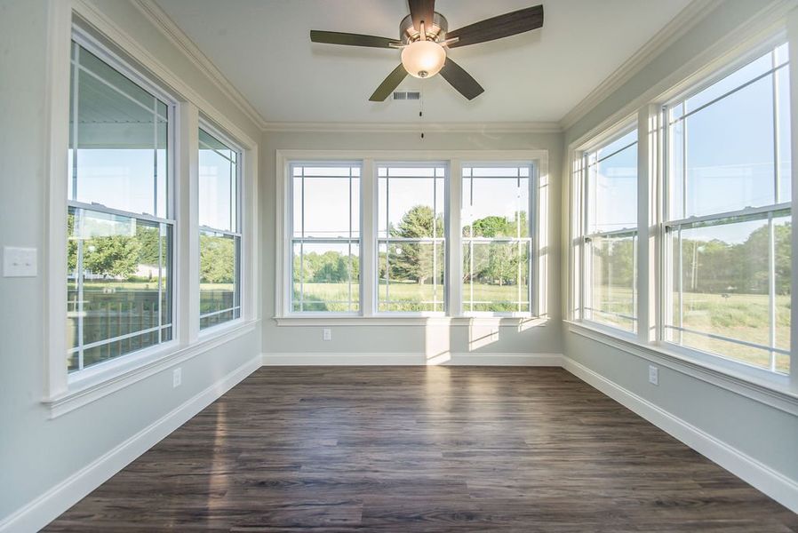 Representative unfurnished interior of a home built from the Mediterranean by Enchanted Homes in Messer Farms, Inman (Image 31).