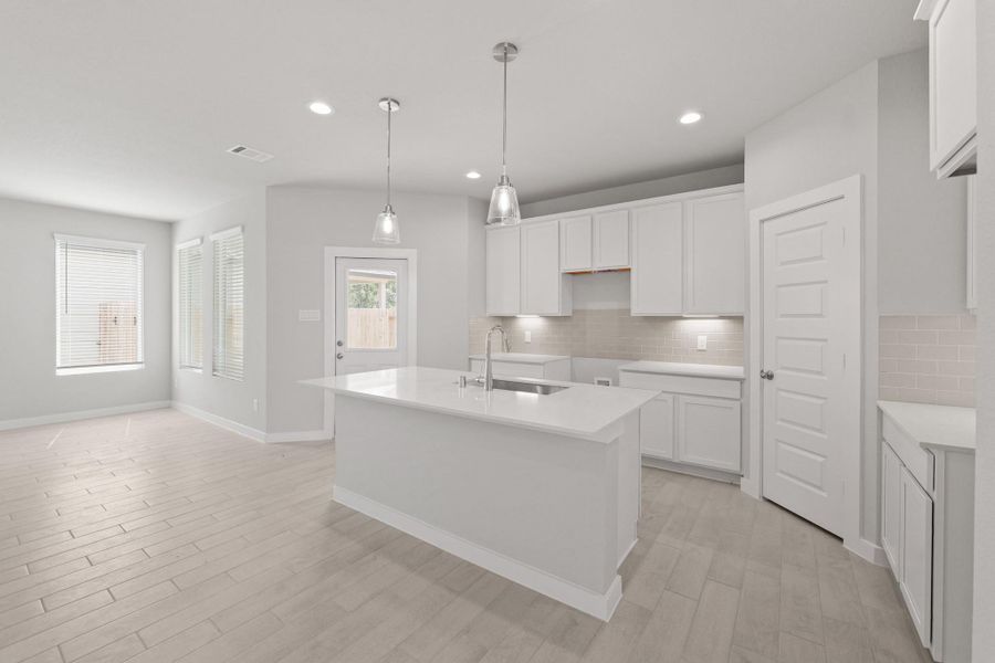 Furnished interior view inside a new home in Cypresswood Landing, Humble (Image 7).