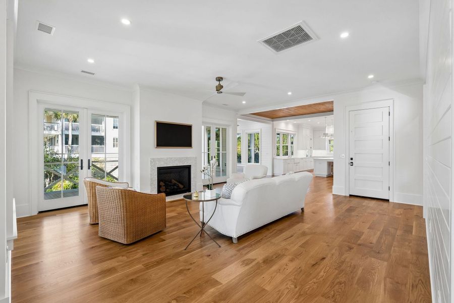 Furnished interior view inside a new home in , Folly Beach (Image 89).
