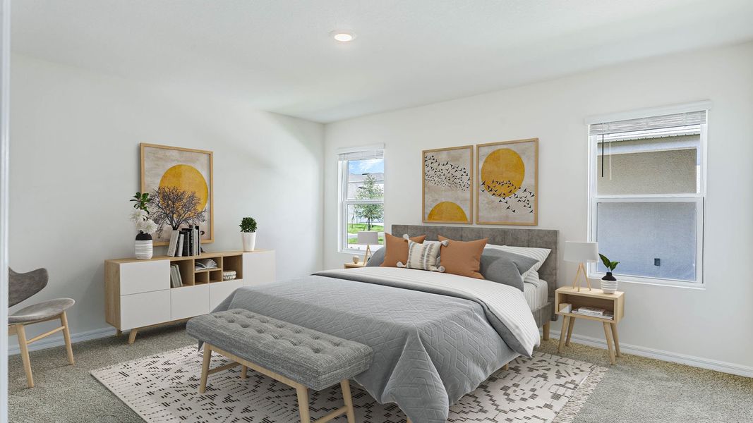 Furnished interior view inside a new home in Crossroads at Kelly Park, Apopka (Image 12).