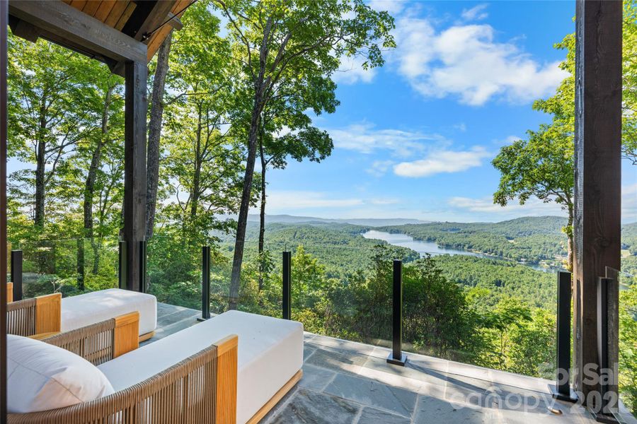 Exterior details and patio area of a home in , Lake Toxaway (Image 21). Exterior details and patio area of a home in , Lake Toxaway (Image 21).