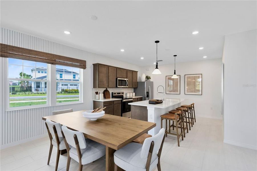 Furnished interior view inside a new home in EverBe, Orlando (Image 9).