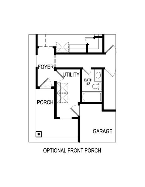 2D floor plan layout for the Grant Select FS by First Texas Homes in Westside Preserve, Midlothian, TX (Image 4).