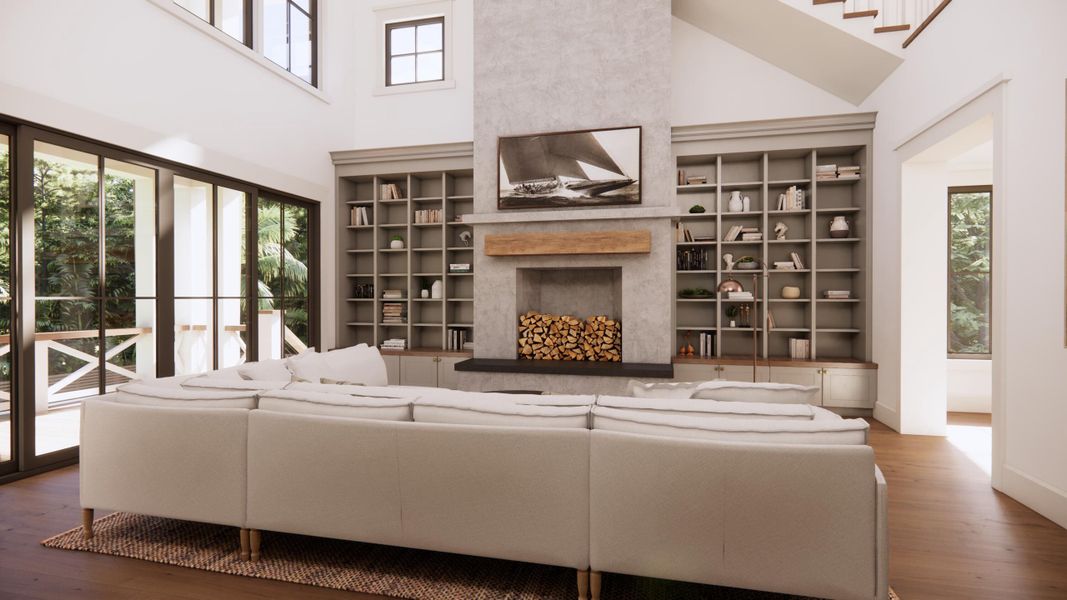 Furnished interior view inside a new home in , Isle Of Palms (Image 10).