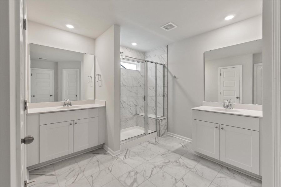Furnished interior view inside a new home in Sweetgrass at Summers Corner, Summerville (Image 17).