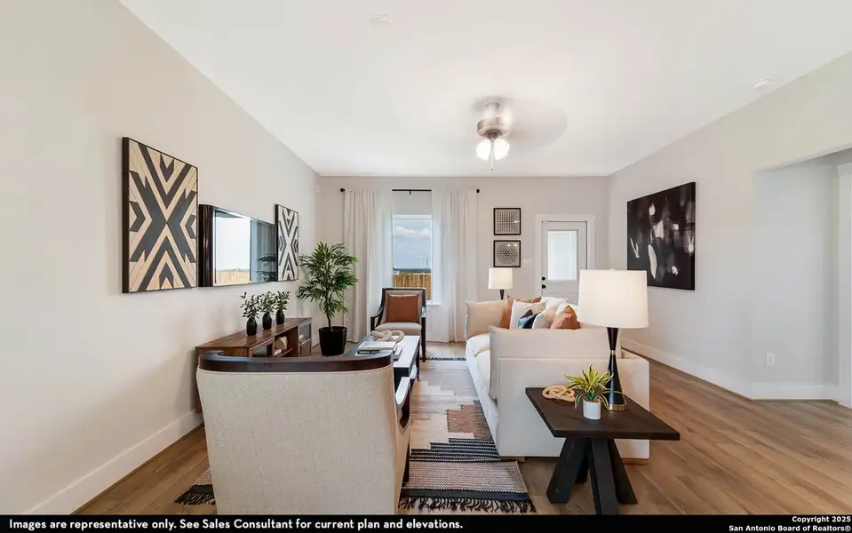 Furnished interior view inside a new home in Hannah Heights, Seguin (Image 10).