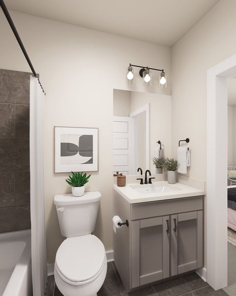 Furnished interior view inside a new home in Lagos Reserve, Manor (Image 5).