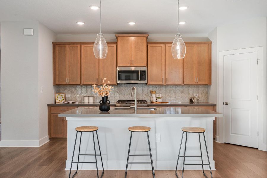 Furnished interior view inside a new home in Sarah's Creek, Pflugerville (Image 16).