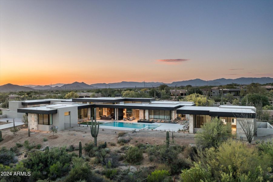 Property View at Sunset