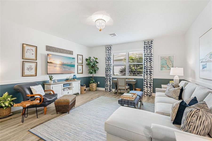 Furnished interior view inside a new home in , Sarasota (Image 14). Furnished interior view inside a new home in , Sarasota (Image 14).