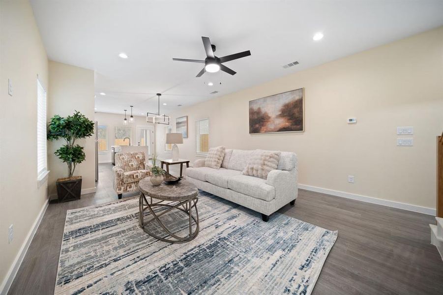 Furnished interior view inside a new home in , Dallas (Image 13).