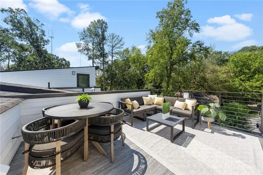 Exterior details and patio area of a home in , Atlanta (Image 3).