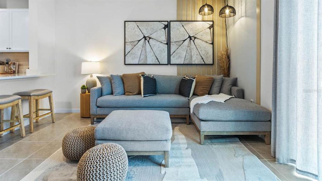 Furnished interior view inside a new home in , Davenport (Image 28).