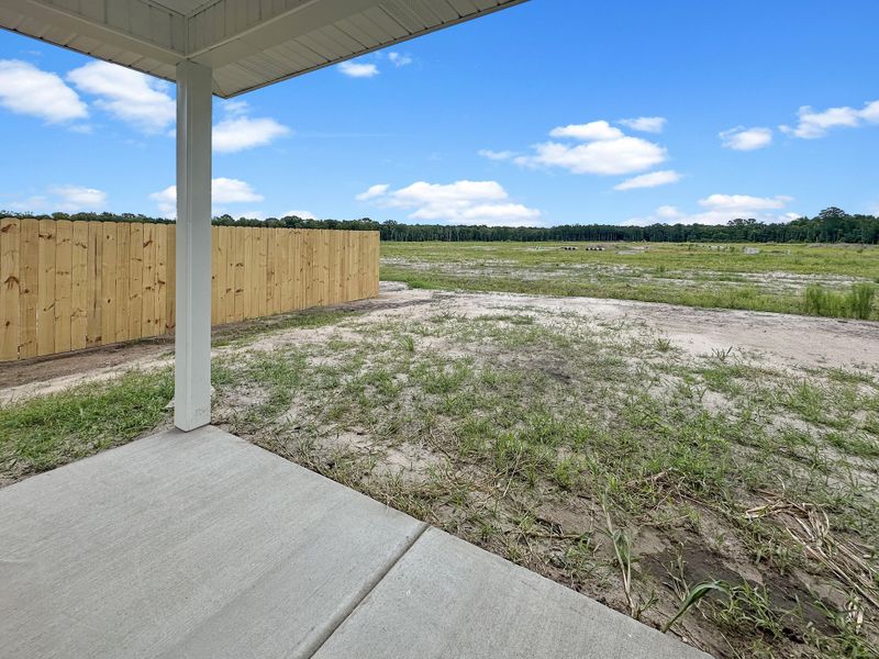 Exterior details and patio area of a home in Tranquil South, Hinesville (Image 2).