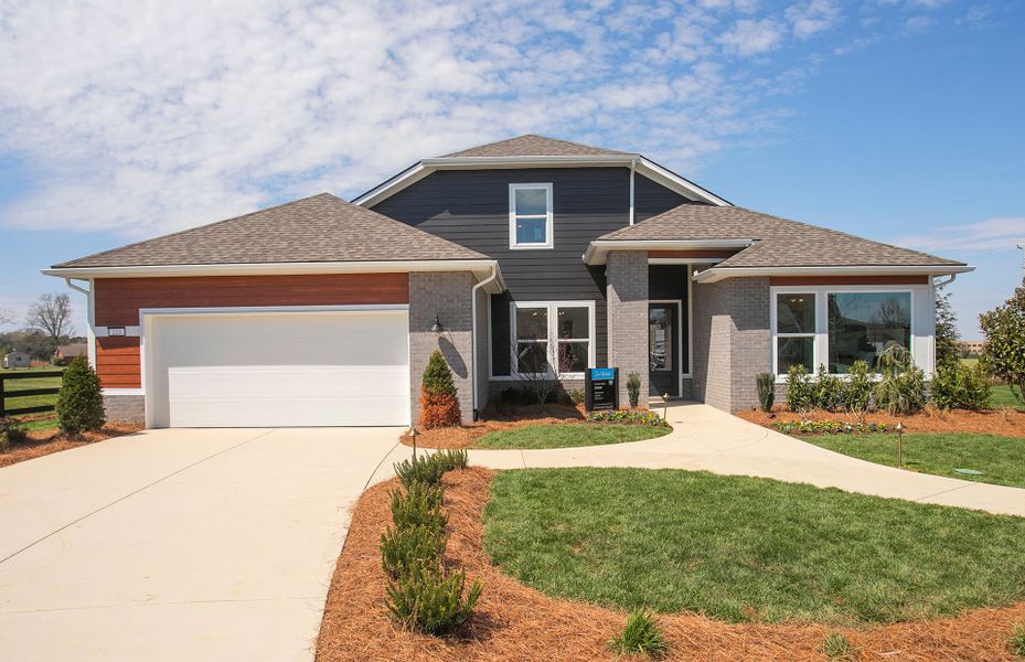 Representative exterior photo of a completed home built from the Stellar by Del Webb in Del Webb Southern Harmony, Murfreesboro, TN (Image 25).