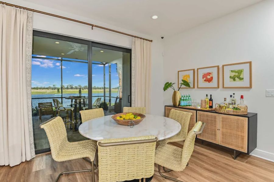 Furnished interior view inside a new home in Boca Royale Golf and Country Club at Wellen Park, Englewood (Image 6). Furnished interior view inside a new home in Boca Royale Golf and Country Club at Wellen Park, Englewood (Image 6).