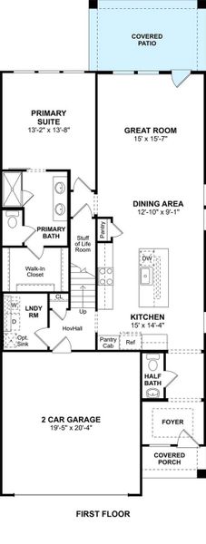 The Scotch Pine floor plan by K. Hovnanian® Homes. 1st Floor shown. *Prices, plans, dimensions, features, specifications, materials, and availability of homes or communities are subject to change without notice or obligation.