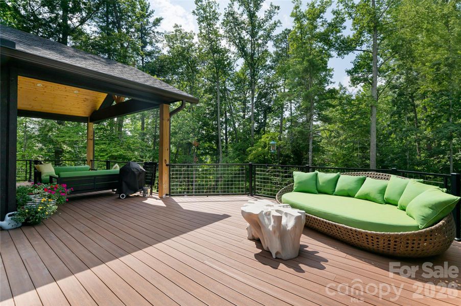 Exterior details and patio area of a home in , Weaverville (Image 22).
