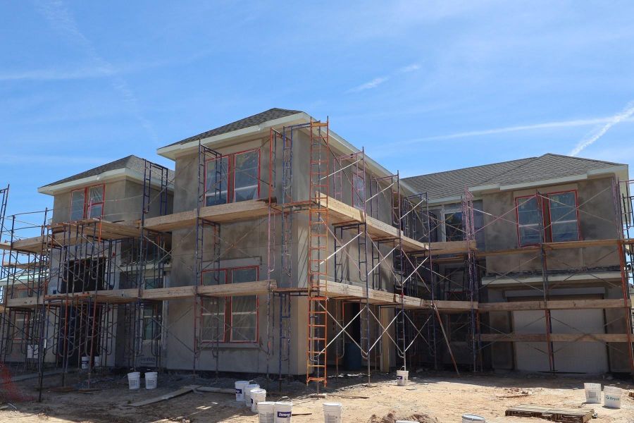 In-progress construction of a new home in Dunham Pointe, Cypress, TX (Image 5).