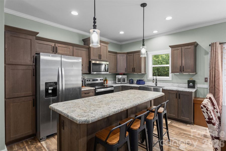 Furnished interior view inside a new home in , New London (Image 4).