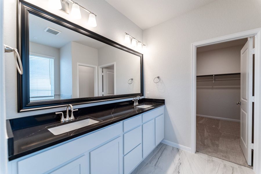 Furnished interior view inside a new home in The Woodlands at Medina Hills, Mico (Image 7).