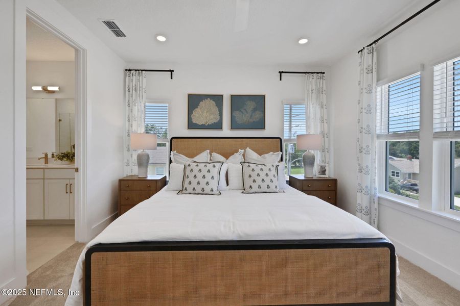 Furnished interior view inside a new home in North Beach Townhomes, Jacksonville Beach (Image 8).