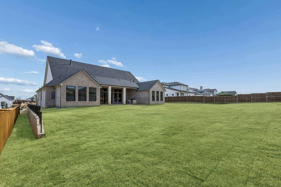 Representative exterior details of a home built from the Custom 3640 by Kindred Homes in The Vines, Haslet (Image 25). Representative exterior details of a home built from the Custom 3640 by Kindred Homes in The Vines, Haslet (Image 25).