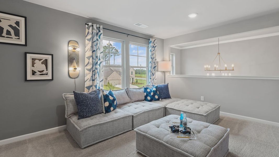 Representative furnished interior of a home built from the Rosemary II by DRB Homes in Northcroft, Loganville (Image 23).