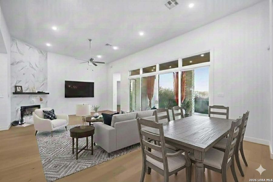 Furnished interior view inside a new home in Mesa Western, Cibolo (Image 38). Furnished interior view inside a new home in Mesa Western, Cibolo (Image 38).