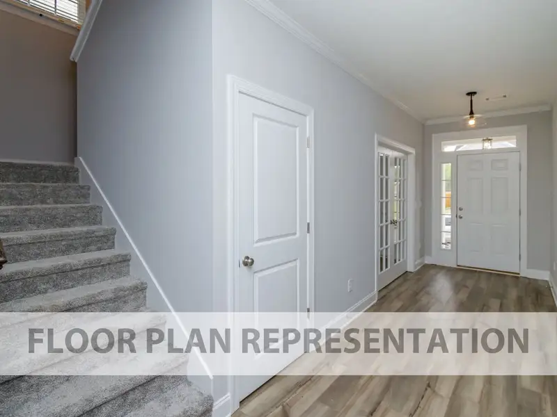 Front Entryway Floorplan Representation Photo | The Fairport II Plan