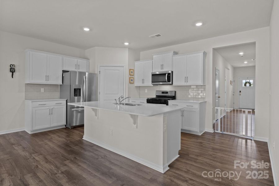 Furnished interior view inside a new home in Secrest Commons, Monroe (Image 17).