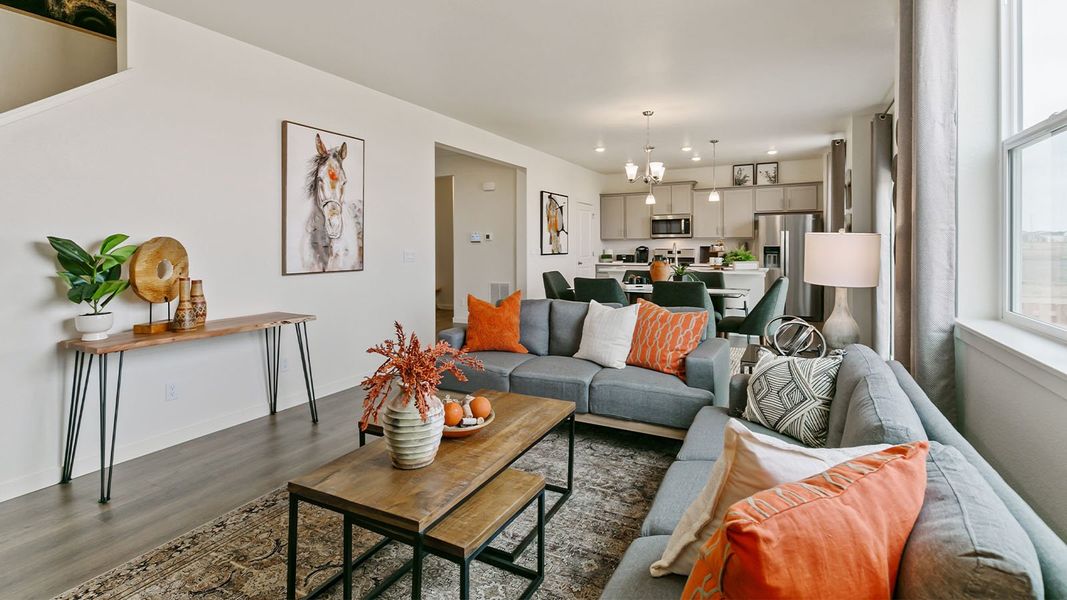 Furnished interior view inside a new home in Vista Meadows, Fort Lupton (Image 8).