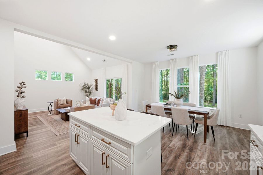 Furnished interior view inside a new home in , Charlotte (Image 13).