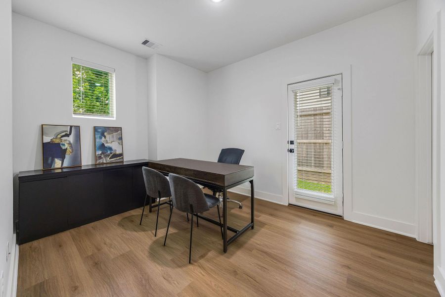 Furnished interior view inside a new home in Commons at West Tidwell, Houston (Image 6).