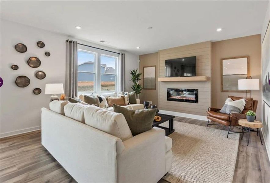 Furnished interior view inside a new home in Reserve at Gum Springs, Jefferson (Image 13).