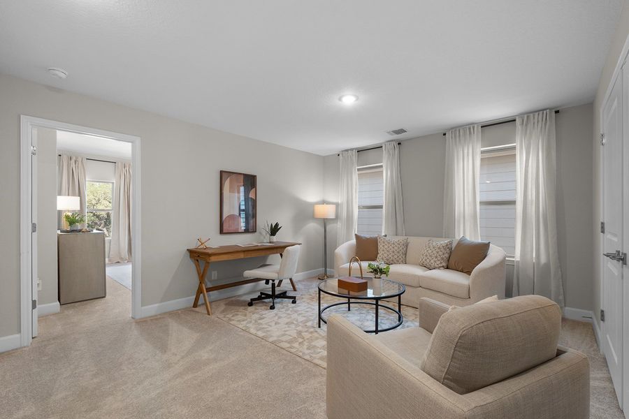 Representative furnished interior of a home built from the The Cooper by Rosehaven Homes in Magnolia Village, San Antonio (Image 18). Representative furnished interior of a home built from the The Cooper by Rosehaven Homes in Magnolia Village, San Antonio (Image 18).