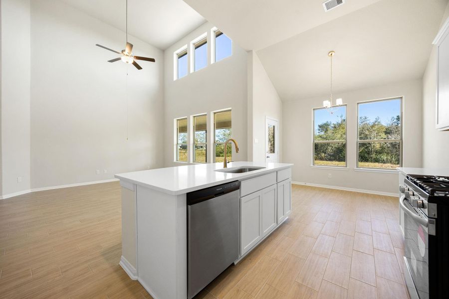 Furnished interior view inside a new home in Southfork Ranch, Sealy (Image 13).
