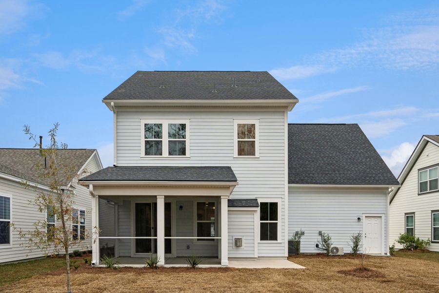 Exterior details and patio area of a home in Single Family Homes at Nexton, Summerville (Image 30).